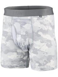 2UNDR Men's Sport Shift 6" Boxer Brief - Whiteout