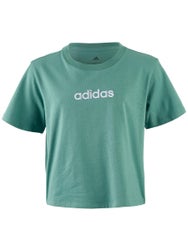 adidas Girl's Fall Embroidered Linear T-Shirt