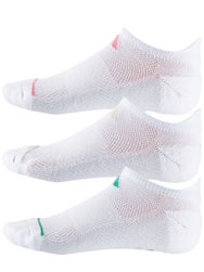 adidas Women's All Day Train 3-Pack No Show Socks White