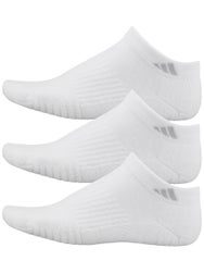adidas Women's Cushioned 3.0 3-Pack Low Cut Socks White