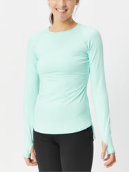 BloqUV Women's Drawstring Long Sleeve Top - Mint
