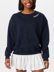 CourtLife Women's Tennis Patches Crewneck