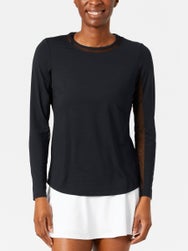 IBKUL Women's Solid Long Sleeve Top - Black