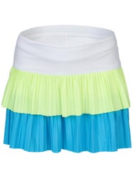 Lucky In Love Girl's Doubles Pleat Skirt - Blue