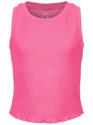 Lucky In Love Girl's Flutterline Tank - Pink