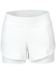 Lucky in Love Girl's Match Point Short - White