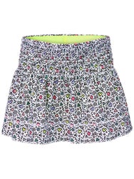 Lucky in Love Girl's Retro Doodles Smocked Skirt