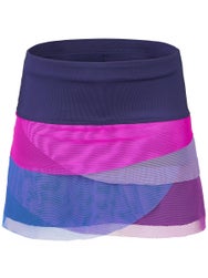 Lucky In Love Girl's Retro Mesh Scallop Skirt