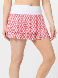Lucky in Love Women's Long Classic Grid Pleat Skirt