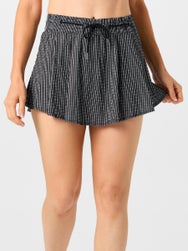 Lucky In Love Women's High Waist Pinstripe Skirt