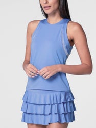 Lucky In Love Women's Linen High Neck Action Tank