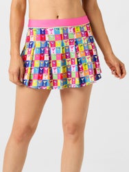Lucky In Love Women's Margarita Pop Art Pleat Skirt