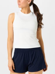 Lucky in Love Women's Hip Fit Rib Muscle Tank - White