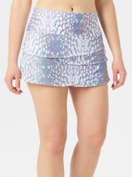 Lucky in Love Women's Oil Slick Scallop Skirt