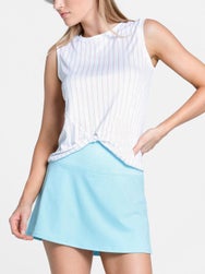 Lucky In Love Women's Retro Stripe Twist Front Tank