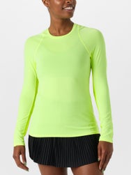 Lucky In Love Women's L-UV Breeze Long Sleeve - Lemon