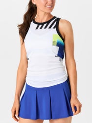 Lucky In Love Women's Stripe It Up Tie Back Tank