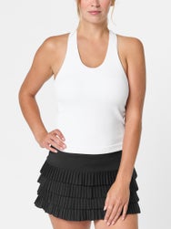 Lucky In Love Women's Scoop Neck Tank - White