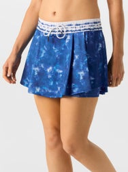 Lucky In Love Women's Shibori Stripe High Waist Skirt