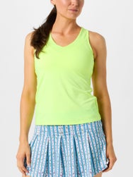 Lucky in Love Women's Core V-Neck Tank - Lemon