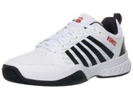 KSwiss Court Express 2 White/Black/Red Men's Shoes
