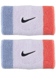 Nike Swoosh Doublewide Wristbands 2Pk Grape/Purple