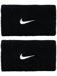 Nike Swoosh Doublewide Wristbands 2Pk Black