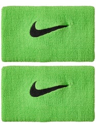 Nike Tennis Premier Doublewide Wristbands - Mean Green