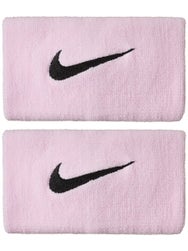 Nike Tennis Premier Doublewide Wristbands - Pink Foam