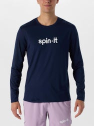 Spin It Men's Core Henry Long Sleeve - Navy