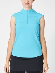 SanSoleil Women's SolTek Mock Tank - Caribbean