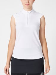 SanSoleil Women's SolTek Mock Tank - White