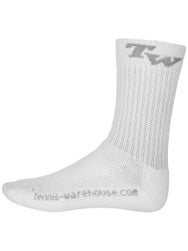 TW Performance Junior Crew Socks White