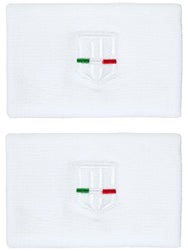 UomoSport Men's Vapore-Pro Wristbands White