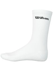 Wilson Core Crew Logo Sock - White/Navy