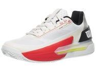 Wilson Rush Tour 5 Clay White/Black/Red Men's Shoes