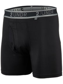 2UNDR Men's Sport Shift 6" Boxer Brief - Black