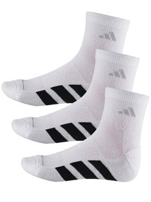 adidas Men's All Day Training 3-Pack Quarter Sock White