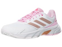 adidas CourtJam Control 3 White/Pink Women's Shoes