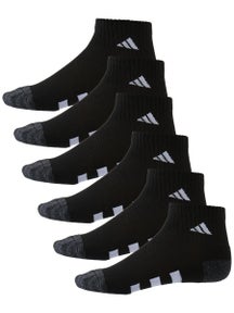adidas Youth Cushioned Quarter 6-Pack Sock Black