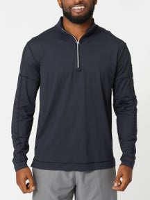 BloqUV Men's Long Sleeve Zip Top - Black