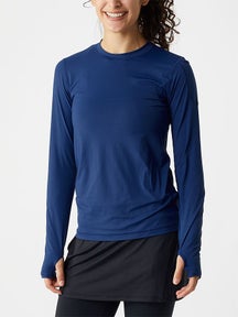 BloqUV Women's 24/7 Long Sleeve Top - Navy