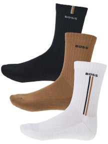 BOSS Verticalline Crew Sock 3-Pack Wh/Bk/Br