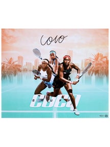 Coco Gauff Autographed Game Set Match 20x24