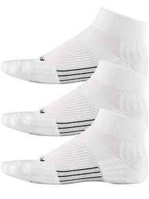 Fitsok CF2 Cushion Quarter 3-Pack Socks White