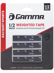 Gamma Weighted Tape 1/2 Inch Strips - 4 Pack