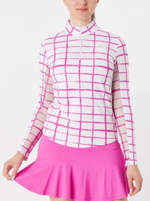 IBKUL Women's Cordova Long Sleeve Mock - Pink