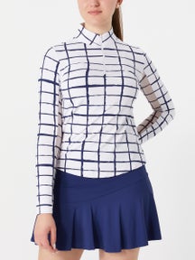 IBKUL Women's Cordova Long Sleeve Mock - Navy