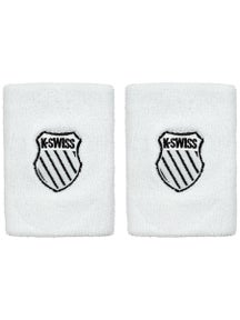 KSwiss Court Doublewide Wristbands - White