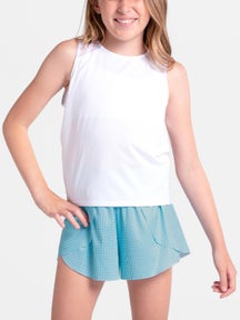 Lucky In Love Girl's Core Checkmate Short - Blue